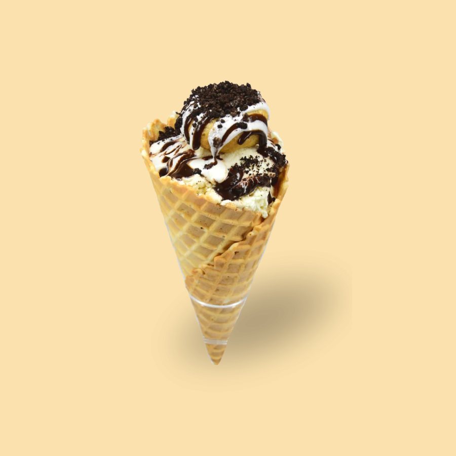 Doughnut Ice Cream Cone – Cookies & Cream from Dapper Doughnut